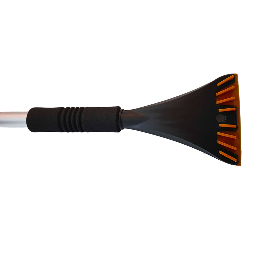Telescopic Snow Brush + Ice Scraper Orange